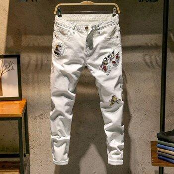 Embroidered Hip Hop Trousers for Men