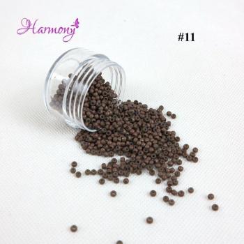 1000pcs Silicone Micro Rings for Hair Extensions 2.9x1.6x2.0mm Light Brown