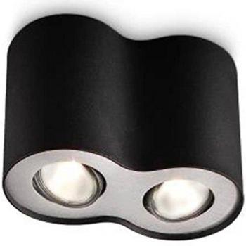 Philips myLiving Spotlight Ceiling Spot Light Pillar 2×50 W Black