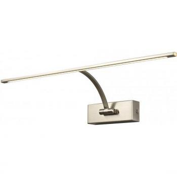 Applique décorative à tableau 1 ampoule nickel satiné 31 cm