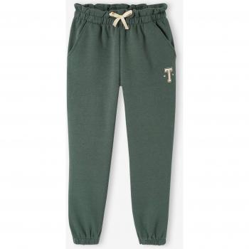 Pantalon de jogging vert en molleton pour fille