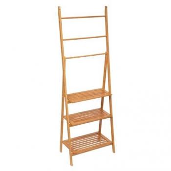Porta‑scarpette da bagno autoportante Thinia Home bambù 152x53,2x32,4 cm