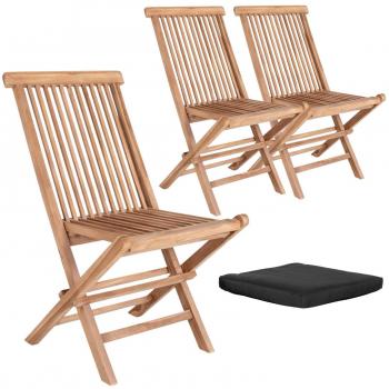 Set di Sedie da Giardino Toledo con Cuscino