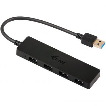 I-TEC SLIM PASSIVE HUB 4P BLACK USB 3.0 NO PS WIN AND MAC OS PERP
