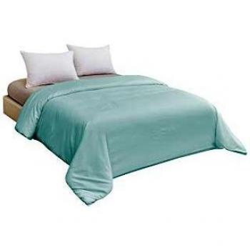 Fade Resistant Microfibre Duvet Cover (135x200 cm) in Sky Blue