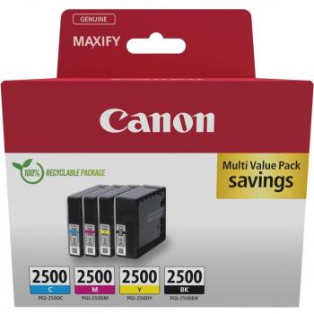 Canon Cartuccia PGI-2500 BK/C/M/Y Multipack Originale Imballo multiplo Nero, Ciano, Magenta, Giallo 9290B006