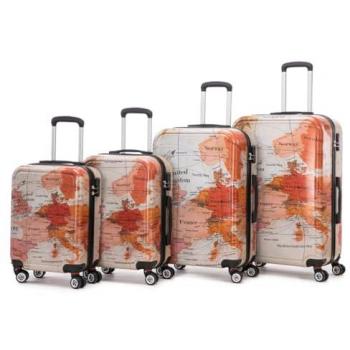 Max Star Maletas de Viaje 4 Piezas con Estampado