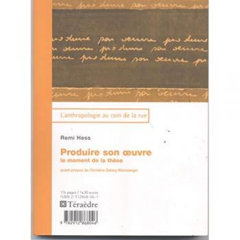 Produire son oeuvre
