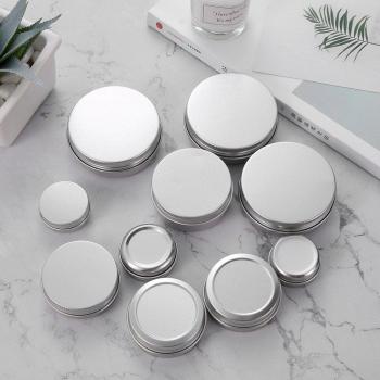 Cosmetic Tin Jar with Screw Lid