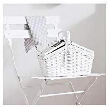 Pique‑nique Jabadabado pastel – panier étain et service à thé