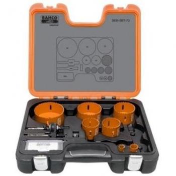 Bahco 3834‑SET‑73: Coronas de Sierra y Soporte Bimetal