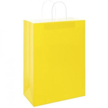 Conjunto de Sacos de Papel Kraft Amarelo