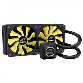 All-in-One Akasa Venom A20 240mm, Nero/Giallo, con tecnologia PWM