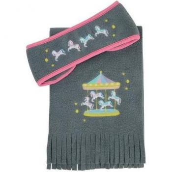 Set accessori per capelli Little Rider Merry Go Round – Sciarpa & Fascia (1x, Grigio/Rosa)