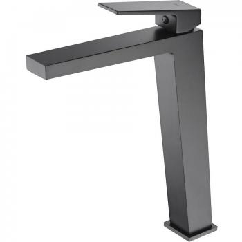 IMEX BDAR025-3NG grifo de lavabo alto negro mate