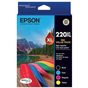 Epson 220 High Yield Ink Cartridge Value Pack