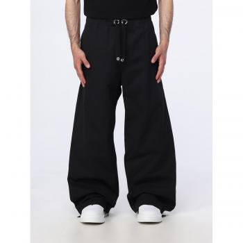 Pantaloni Nero Cotone Versace Taglia 50