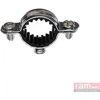 Colliers de Fixation Isophonique 40mm en Acier Zingué