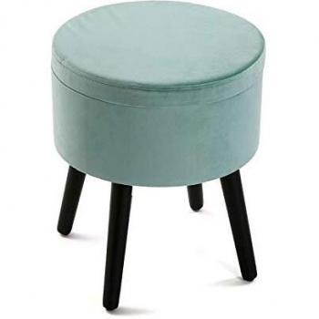 Versa 21670005: Cuscino Puff in Velluto Verde e Pino