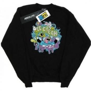 Teen Titans Go Ice Cream Sweatshirt Black for Boys Ages 12-13