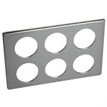 Plaques de cuisson Céliane 2x3 postes en métal avec poignées en tungstène Legrand 068970