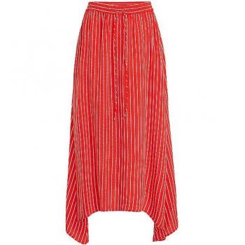 Tommy Hilfiger Damen Midirock rot mit Muster