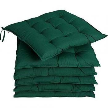 Coussins de Chaise Fibres Creuses Vert