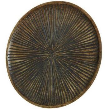 Eleganter Holzteller 29cm schwarz