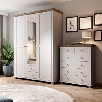 Lomadox Landhaus Schlafzimmer-Set EPSOM-83