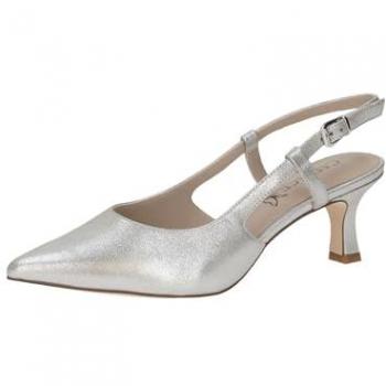 CAPRICE Scarpe Cinturino Caviglia Argento Cuoio Queenie 37.5
