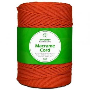 ANYUNKEY Baumwollgarn Makramee Garn 3mm x 400m