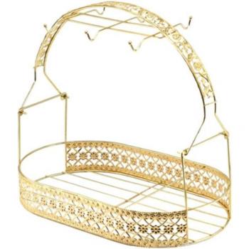 Elegant Coffee Cup Display Rack