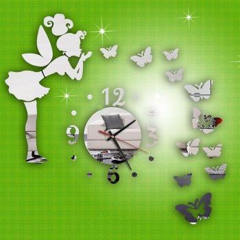 DIY Butterfly and Girl Wall Clock Art