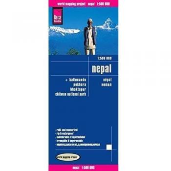 Reise Know-How Nepal Landkarte 1:500.000 mit Detailplänen von Kathmandu, Pokhara, Bhaktapur und Chitwan National Park