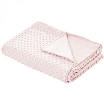 Housse Lestée en Tissu Polyester Rose 100 x 150 cm