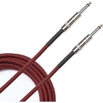 Planet Waves PW‑BG‑20RD – Câble instrument tressé, 6 m – rouge