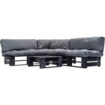 Robuste Paletten-Sofagarnitur für den Außenbereich