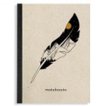 Matabooks A6 Graspapier Notizbuch Feather