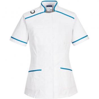 Tunique Professionnelle Portwest Femelle Xl Blanc/Bleu