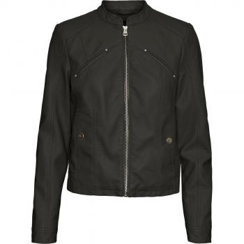 Giacca in pelle nera Vero Moda Curve 52