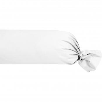 Taie de traversin satin de coton Concerto 43 x 190 cm Pure blanc