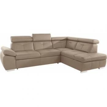 EXXPO Sofa Fashion L‑Form Ecksofa „Spring“ – 274 cm lang, 81 cm hoch, 206 cm tief