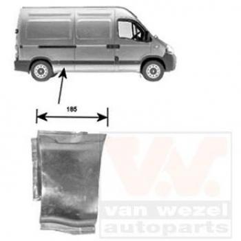 Panneau Latéral Droit Inférieur Centre pour Nissan Interstar Van Wezel