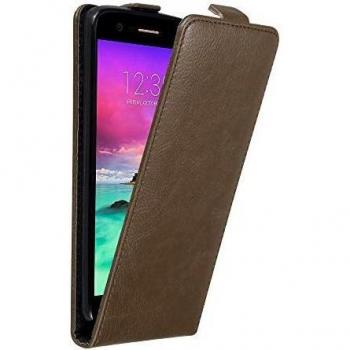 Etui Case Marrón Café para LG K10 2017