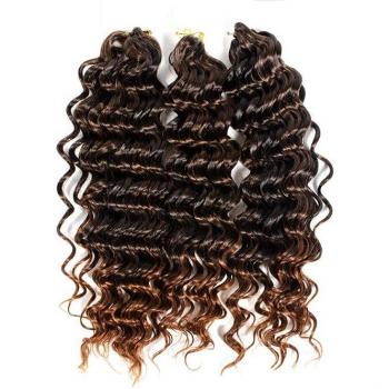Pelo sintético con ondas de agua y trenzas de ganchillo 12 pulgadas