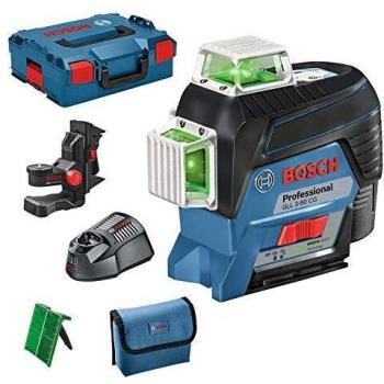 Bosch GLL 3-80 CG 12v Cordless Connected Green Line Laser Level 1 x 2ah Li-ion Charger Case