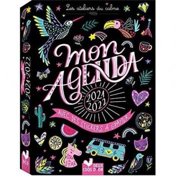 Mon agenda 2021/2022 avec des stickers à gratter
