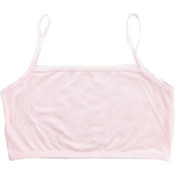 Ribbed Cami Crop Top for Middle School Girls