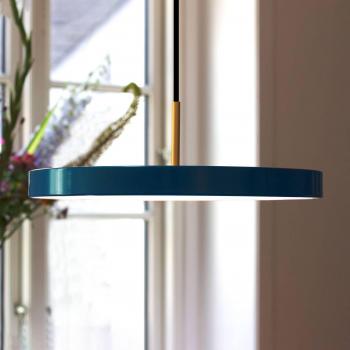 UMAGE Asteria medium LED-Pendelleuchte-Petroleumblau-mit LED (3000K)