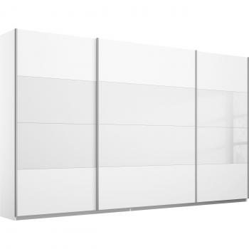 Schwebetürenschrank RAUCH Quadra in Weißglas